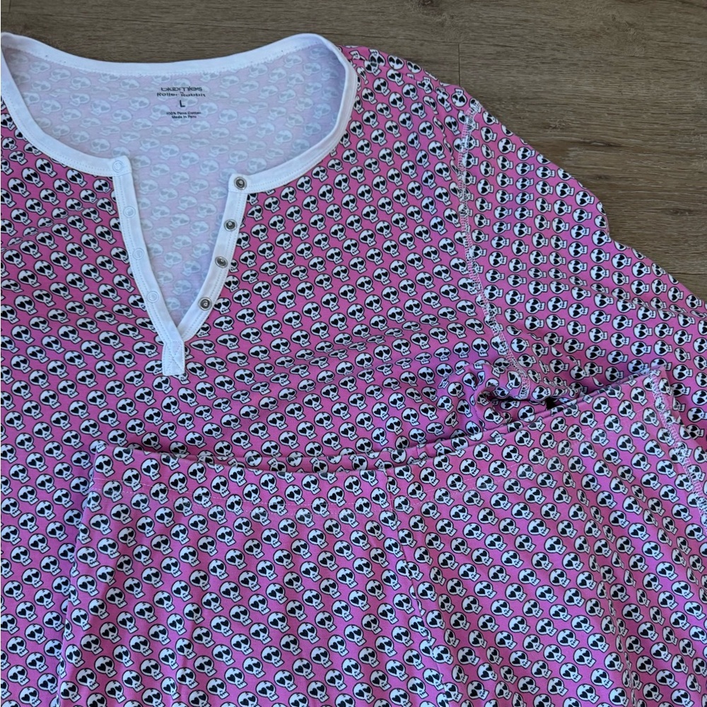 Roller Rabbit Pink Patterned Long-Sleeve Pajama Set - Picture 8 of 8